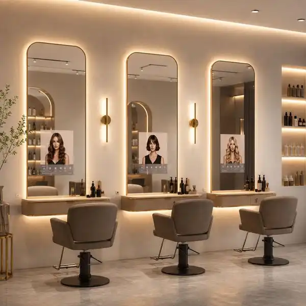 Smart Beauty Mirrors for Luxury Makeup and Hair Services